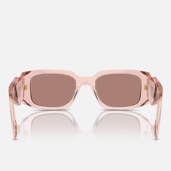 Prada Symbole sunglasses SPR 17W Pink frame Mahoghany lenses - Picture 5 of 13